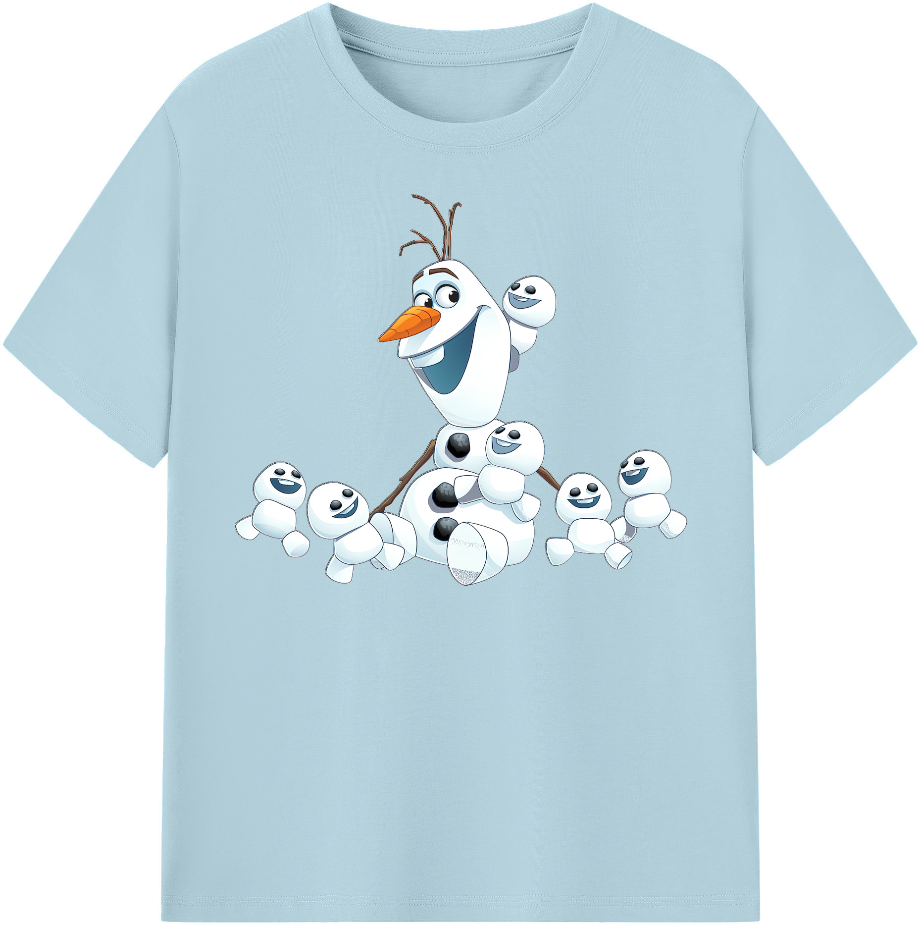 （画像用） アナと雪の女王 アンナ エルサ Frozen Anna Elsa 綿100％半袖Tシャツ（フロントプリント）